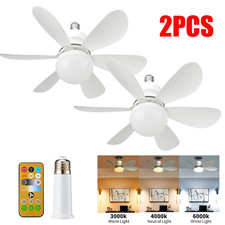 2X Socket Fan Light Ceiling Fans With Lights ...
