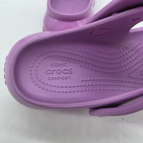 Crocs Platform Sandals Womens Size 6 Chunky Sole Iconic Comfort Shoes - Picture 9 of 14