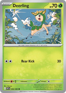 Deerling 6/86 Common | White Flare | Pokemon Card