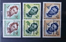 Haïti Lincoln Poste Avion MNH avec surcharge officielle série luxe rare