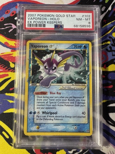 Vaporeon ★ graded PSA 8 for sale on eBay