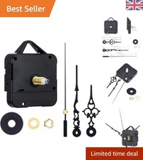 Quartz Clock Movement DIY Kit - High Torque Silent Mechanism with Hands Included