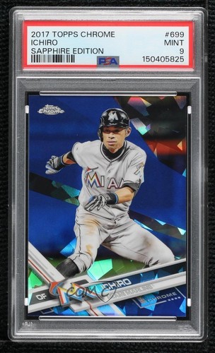 Ichiro #699 2017 Topps Chrome Sapphire card
