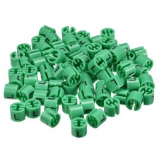 Clothes Hanger Marker L Fit 3.5mm Rod for Garment Color Coding Green 150pcs