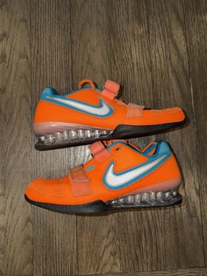 Nike Romaleos 2 Weightlifting Shoes Orange 476927-814 Men s Size 10 Dolphins