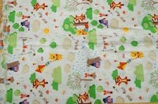 Sewing Cotton Quilting Fabric Winnie The Pooh Little World Tigger Eeyore Piglet
