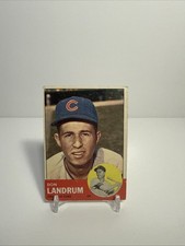 1963 Topps - Ron Santo, Don Landrum #113 Ron Santo Pictured