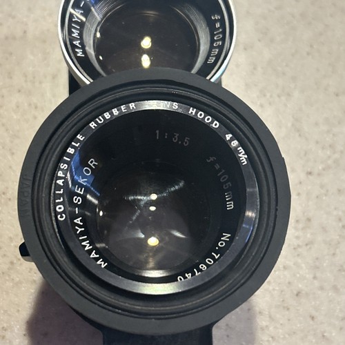 Pare-soleil Mamiya 105mm Diamètre 40,5mm – Objectif Moyen Format C330 – Très Bon état