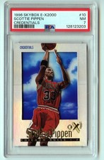 I212 SCOTTIE PIPPEN 1996-97 SKYBOX E-X2000 ESSENTIAL CREDENTIALS /499 PSA 7 #10
