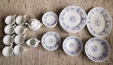 Vintage J & G Meakin Park Lane Coupe English Ironestone - FULL SET