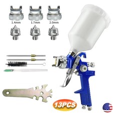 Hvlp Spray Gun W1.41.72.0mm Gravity Feed Air Paint Gun For Car Painting Us