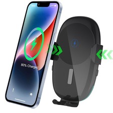 20W Fast Wireless Car Charger Automatic Clamping Mount Air Vent Phone Holder USA