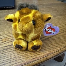 Puffkins Collection Ginger the Giraffe VTG 1997 Plush Toy Swibco 4 w/tag