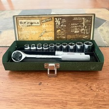 Vintage S-k Tools 38 Drive 12pc Metric 6pt Socket Set Usa
