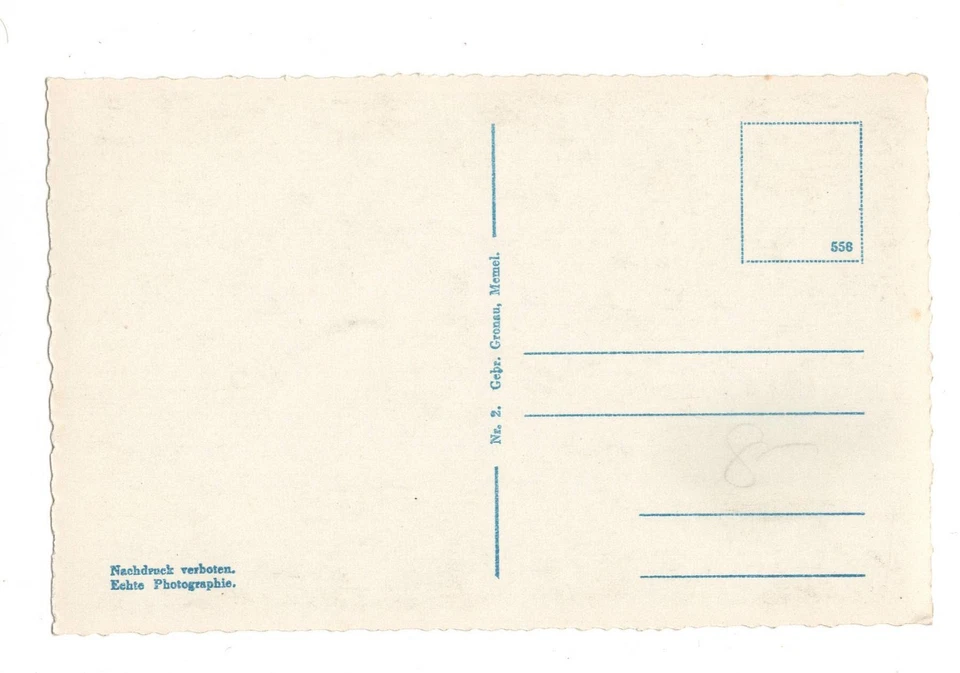 ca. 1940: sw-AK Memel Nordermole, ungelaufen Klaipeda Ostpreußen Litauen - Bild 2 von 3