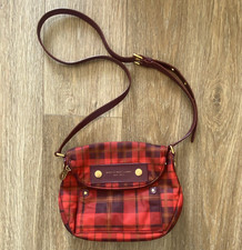 Marc by Marc Jacobs Red/Burgundy Plaid Crossb...