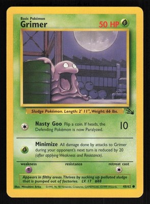 1995 grimer pokemon card value The Inappropriate Grimer PSA 10 Throughout the history of Pokmon, the  typical release pattern for TCG sets has been to debut them in Japan, in  their original language, before translating and releasing