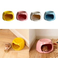 Ceramic Hamster House Small Animal Hideout Cave Cartoon Outdoor Sturdy Pudding
