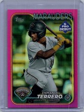 2024 Topps Pro Debut #PD-12 Enmanuel Terrero Fuchsia Foil #/199