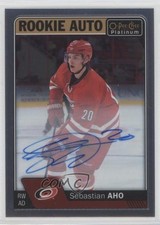 2016-17 O-Pee-Chee Platinum Rookie Auto Sebastian Aho #R-SA Auto 9js