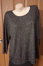 All In Love Black Heather Tee Scoop Neck Bracelet Sleeves Plus Size 2XL