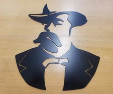 Jack Daniels Whiskey Face Metal Wall Art Plasma Cut Gift Idea Barrel
