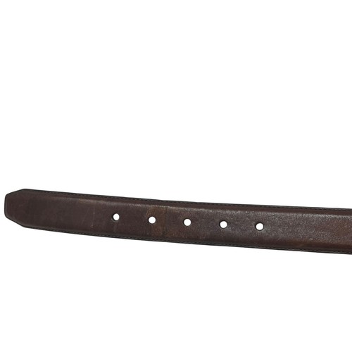 Polo Ralph Lauren Men's 34 Brown Leather Dress Belt Silver Tone Buckle 32-36" - Picture 7 of 8