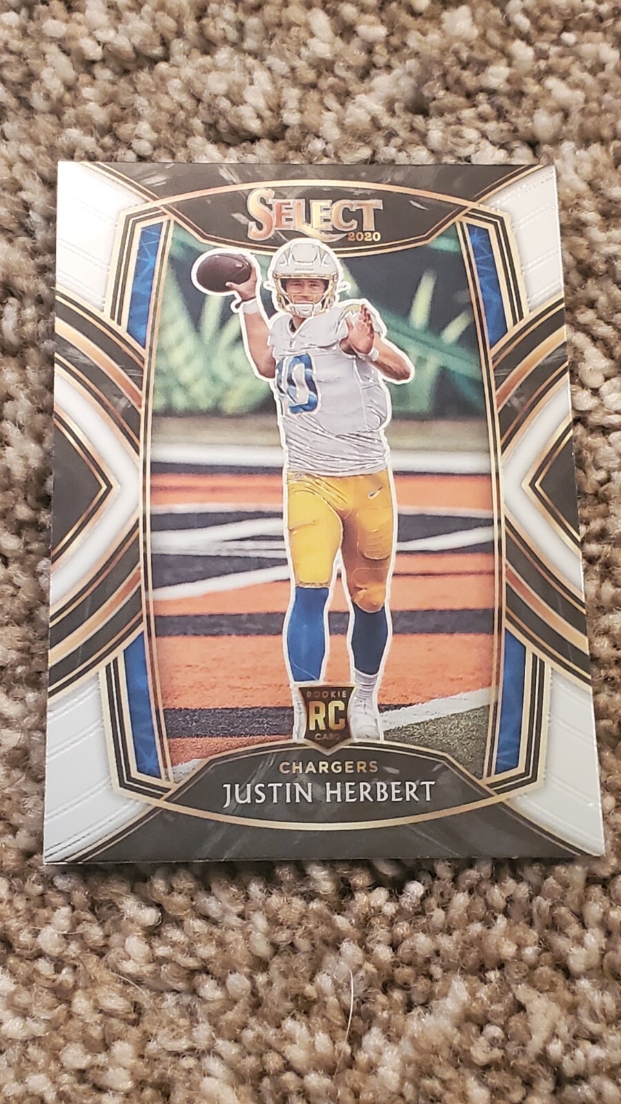 2020 Select Justin Herbert Club Level Rookie RC #244 Chargers