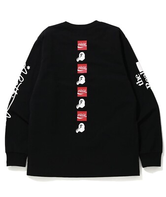 A Bathing Ape Coca-Cola Size XL Tee Coca Gate Long Sleeve T-Shirt