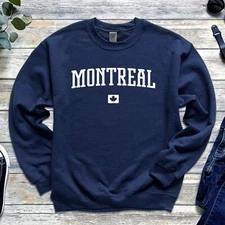Montreal Sweatshirt | Montreal Canada Crewneck Sweatshirt | Quebec, Canadian