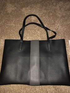 NWT Vince Camuto Black Jax Leather Tote