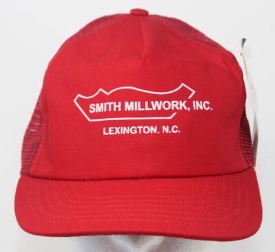 NWT Vintage 1980s Smith Millwork Inc. Lexington, North Carolina Trucker Hat Cap