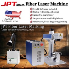 JPT Mopa Fiber Laser Marking Machine DIY Laser Engraver Rotary axis Ezcad2 US