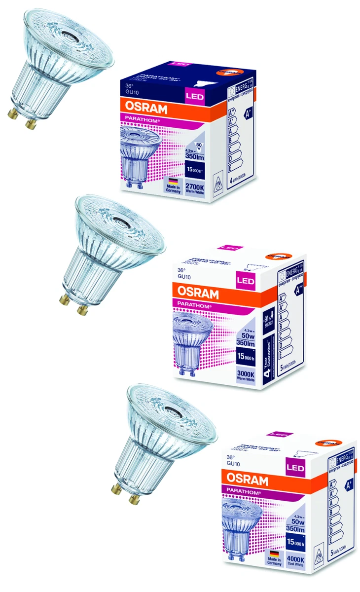 Osram parathom gu10 par16 4.3 w 830 120d deals