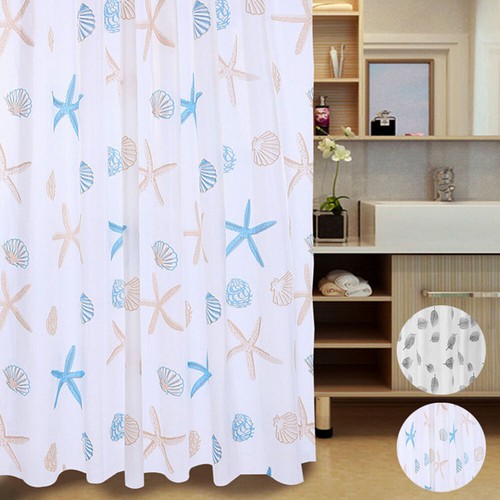 Waterproof Mould Proof Shower Curtains with 12 Hooks Bathroom Shower