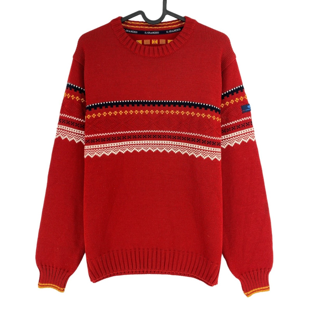 Cosby Vintage Retro 90s Il Granchio Red Sweater Pullover