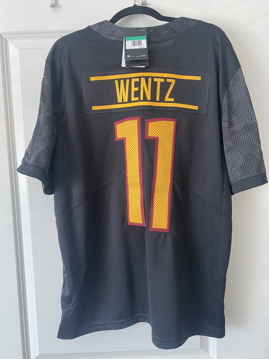 Washington Commanders Carson Wentz 11 Nike Black Alternate NFL