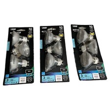 Feit Electric LED Light Bulb 50-W Dimmable 450 Lumens Daylight 9 Bulbs PZ