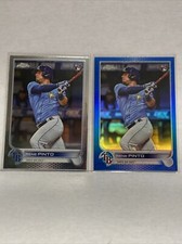 2022 Topps Chrome Update Rene Pinto #USC139 Blue Refractor /199 and Base Rookie