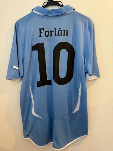 Diego Forlan 10 M URUGUAY 2010 WC HOME Jersey Camiseta Futbol Shirt