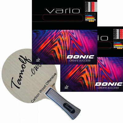 Profi Tischtennisschläger Tamolf -CWO- mit Donic Vario Belägen