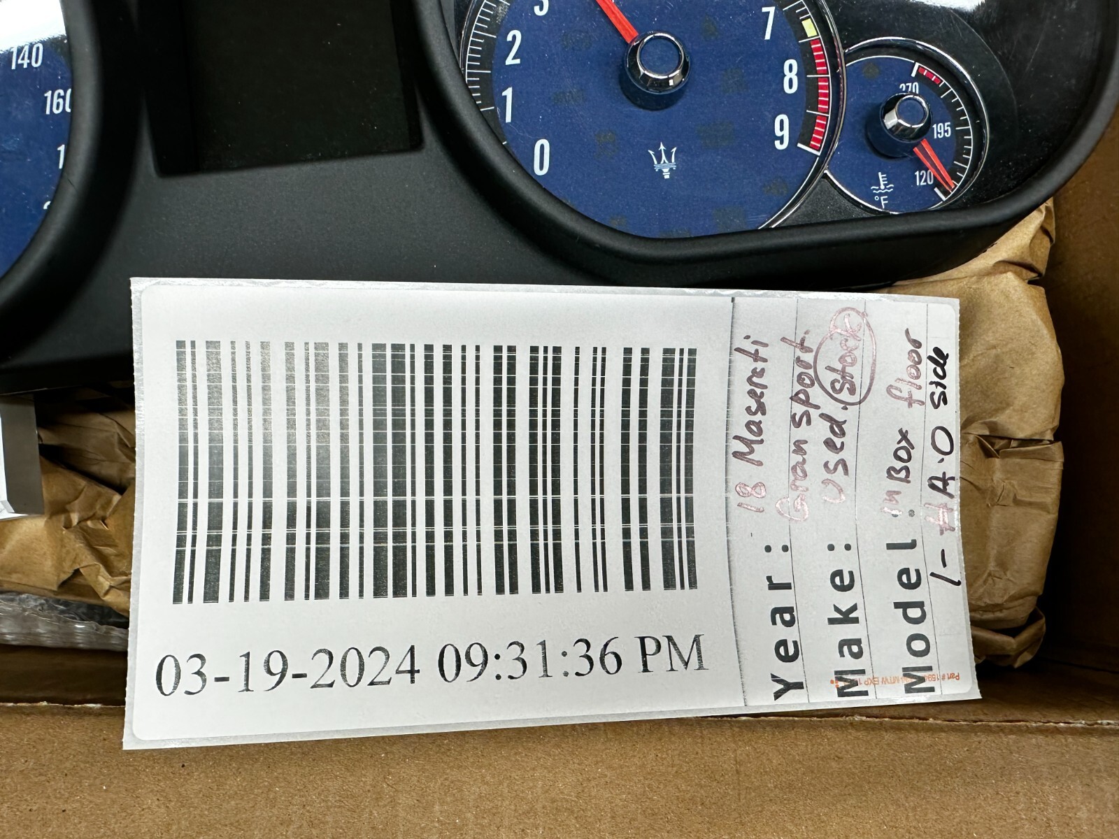 2013-2019 MASERATI GRANTURISMO SPORT M145 INSTRUMENT CLUSTER SPEEDOMETER OEM