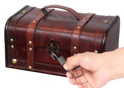 tm Decorative Treasure Box Wooden Trunk Chest