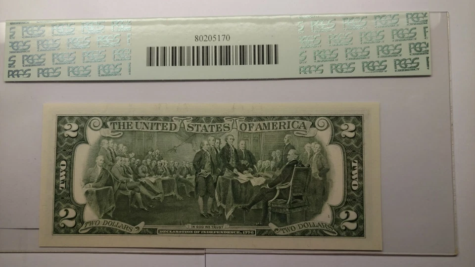 Fr. 1936-F* 1995 $2 FW Star Note Federal Reserve Note PCGS Gem New 65PPQ******** - Image 2 of 4