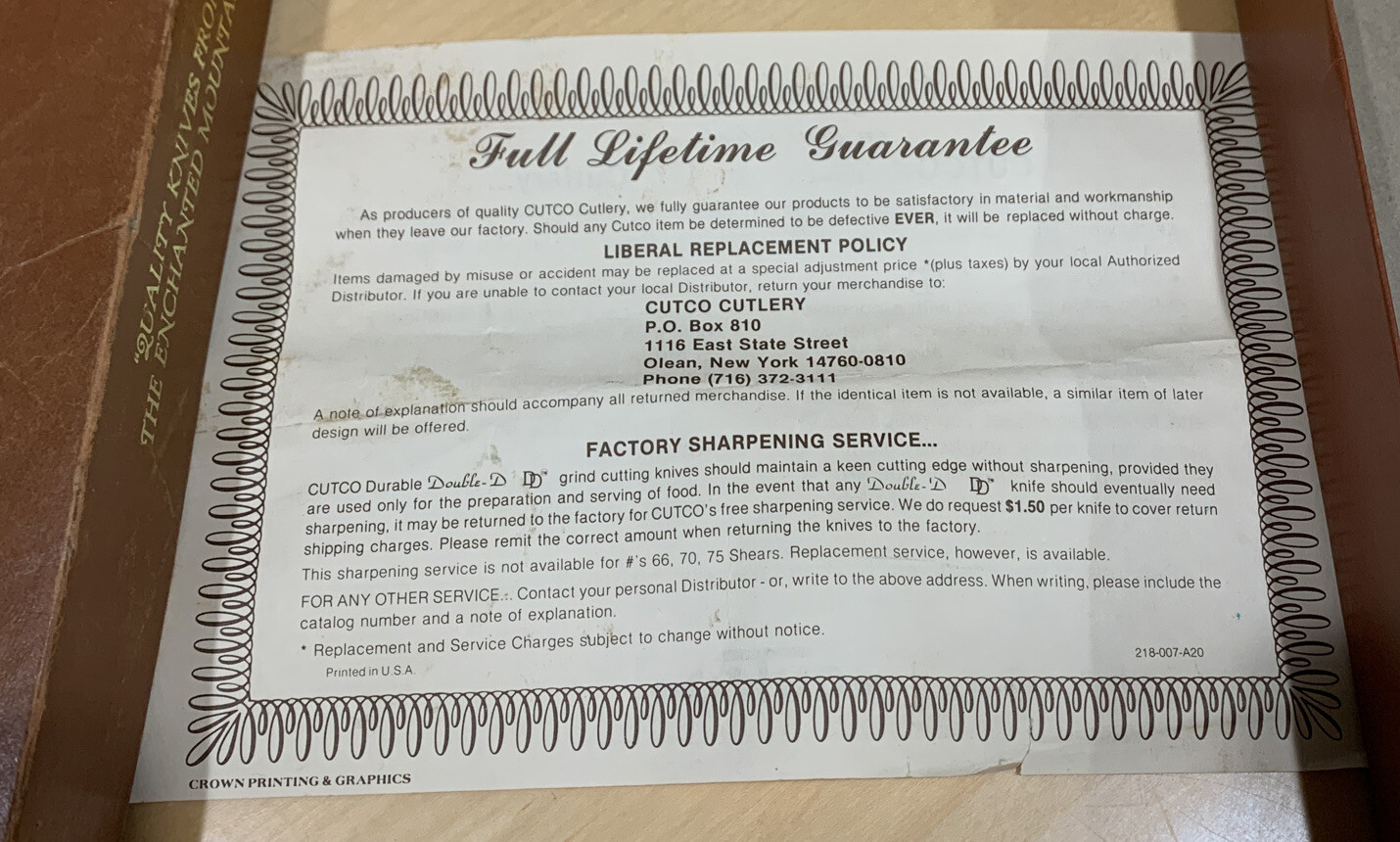 Vintage Cutco Double D Cutlery Fillet Knife eBay