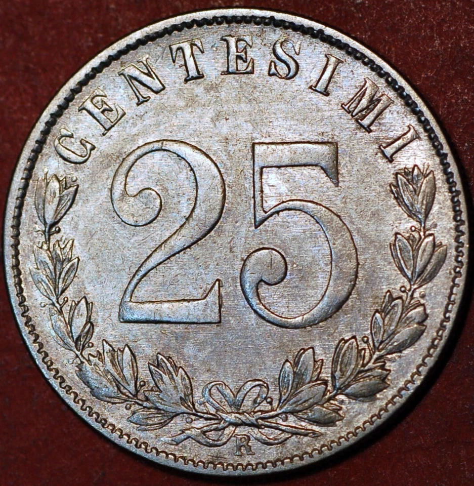 1903 Italy 25 Centesimi Vittorio Emanuele III KM# 36 - Image 2 of 4