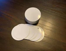50ea 2" CIRCLE - DISC for Dye Sublimation w/hole