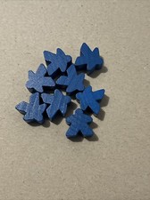 Carcassonne German Board Game 2012 Edition Parts Gefolgsleute Blau Lot