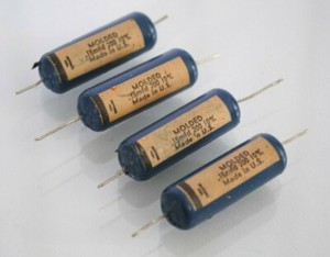 4x Vintage Blue Molded Ajax .15 uf 200v Capacitors Guitar Amp Tone Caps NO LEAKS