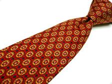 A Classic Gentleman's Tie  BURBERRYS Made in England. Medium Red / Medallions